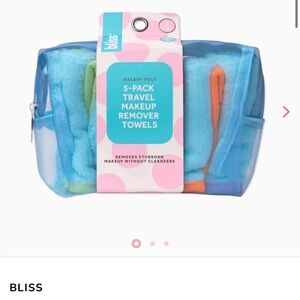 Bliss Makeup 5 pack Remover Cloths - Vibrant Blue and Orange
